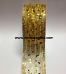 Gold Fabric with confetti flitter