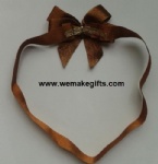 Chocolate bow tie with satin loop